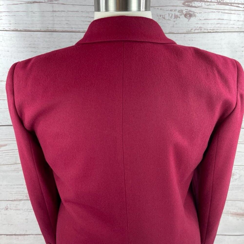 Pendleton Raspberry 100% Wool Blazer - image 8